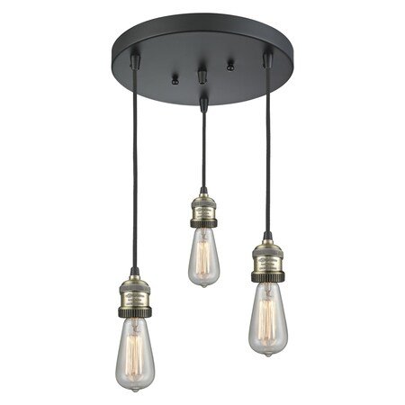 Innovations Lighting 3 Light Multi-Pendant 211NH/3-BB